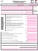 Form D-407 - Estates And Trusts Income Tax Return - 2008