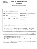 Form 72a006 - Motor Fuel Tax Refund Application