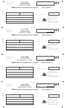 Form 740-es - Kentucky Estimated Tax Voucher - 1999