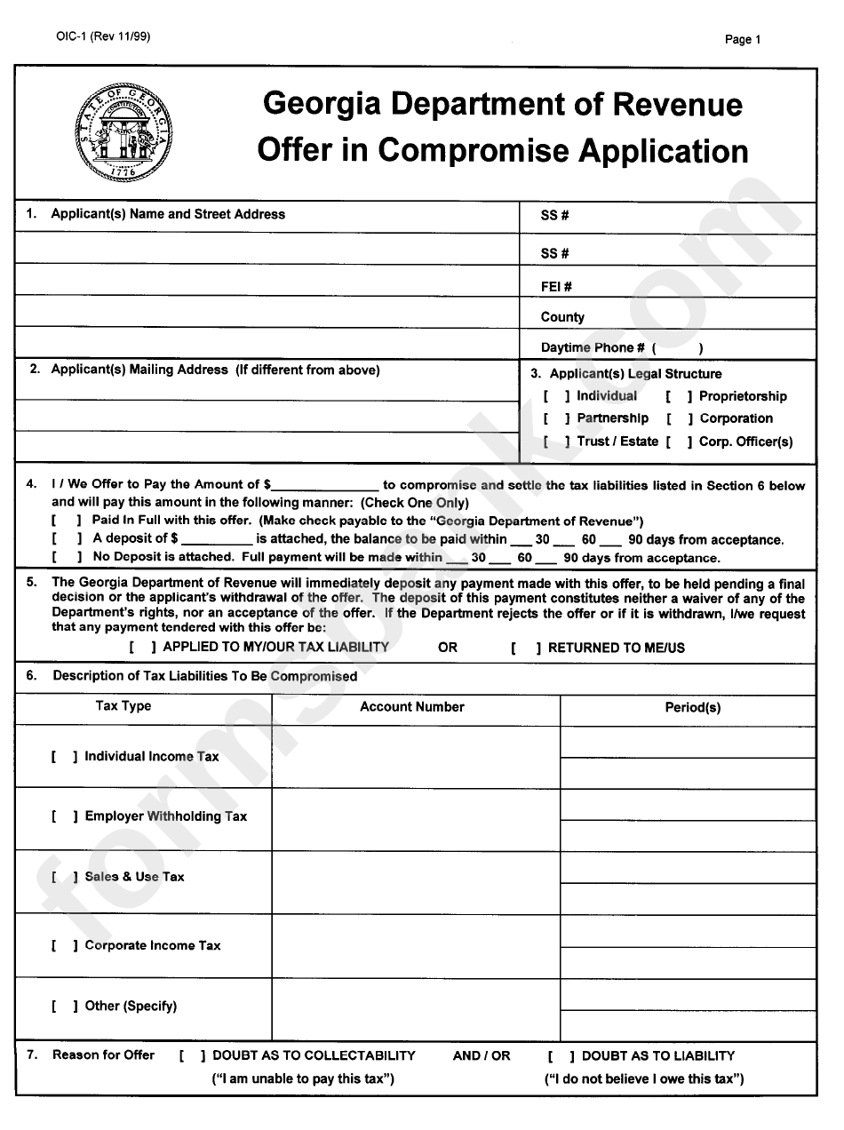 form-oic-1-georgia-department-of-revenue-offer-in-compromise