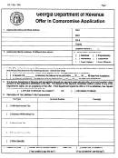 Form Oic-1 - Georgia Department Of Revenue Offer In Compromise Application