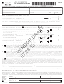 Maryland Form El101 Draft - E-file Declaration For Electronic Filing - 2013