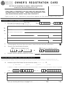 Owner's Registration Card - New York City Department Of Finance