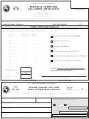 Form Pc10 - Personal Computer Tax Credit Application - Indiana Department Of Revenue