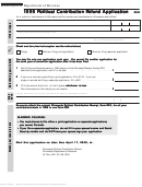 Form Pcr - 1999 Political Contribution Refund Application - Minnesota Department Of Revenue