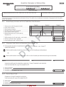 Form 331 Draft - Credit For Donation Of School Site - 2009 Printable pdf