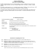 Form W-1 - City Of Cleveland Heights, Ohio Income Tax Withholding Printable pdf