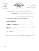 Form K-8 - Savings And Loan Association Franchise Tax Return - Maryland Comptroller Of The Treasury