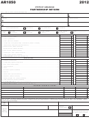 Fillable Form Ar1050 - Partnership Return - 2012 Printable pdf