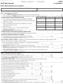 Form C-8000mc Draft - Sbt Miscellaneous Credits - 2006 Printable pdf