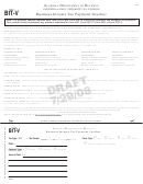 Form Bit-v Draft - Business Income Tax Payment Voucher - Alabama Department Of Revenue