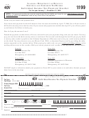 Form 40v - Individual Income Tax Payment Voucher - 1999