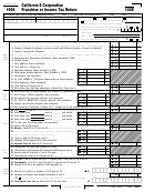 Fillable Form 100s - California S Corporation Franchise Or Income Tax Return - 1998 Printable pdf