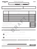 Arizona Form 315 Draft - Pollution Control Credit - 2008 Printable pdf
