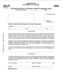 Form 920-97 - Information Report Of Personal Property Business Status - Ohio Department Of Taxation, 2000