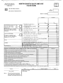 Form S2 - North Dakota Sales And Use Tax Return
