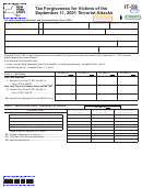 Form It-59 Draft - Tax Forgiveness For Victims Of The September 11, 2001 Terrorist Attacks