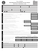Form 355sbc - Small Business Corporation Excise Return - 1999