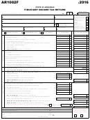 Form Ar1002f - Fiduciary Income Tax Returns - 2016 Printable pdf