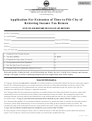 Application For Extension Of Time To File City Of Kettering Income Tax Return