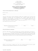 Form 04-510 - Tobacco Product Manufacturer Certificate Of Compliance - 2000