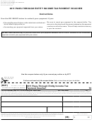 Form Dr 0900p - Pass-through Entity Income Tax Payment Voucher - 2011