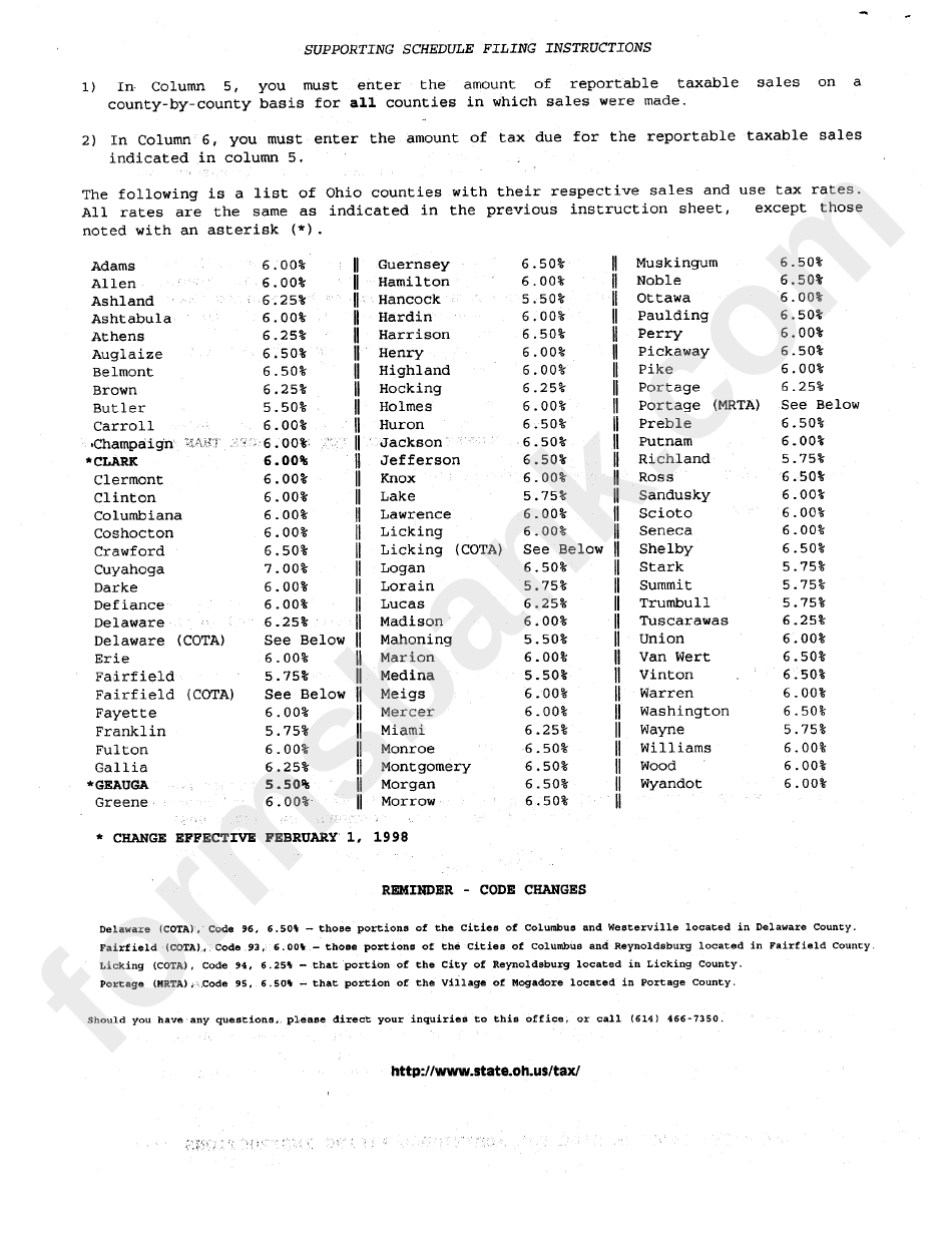 Instructions For Completing Your Service / Transient Tax Return (St 10-T)