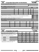 Schedule B (100s) - S Corporation Depreciation And Amortization - 1198