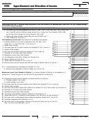 Fillable Schedule R - Apportionment And Allocation Of Income - 1998 Printable pdf