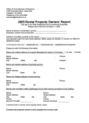 Rental Property Owner's Report - 2005