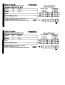 Fillable Form It-1040es - Individual Estimated Income Tax - 1999 Printable pdf