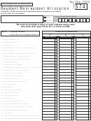 Form 574 - Resident/nonresident Allocation - 2002