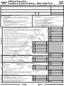 Form 100w Draft - California Corporation Franchise Or Income Tax Return - Water's-edge Filers - 2010