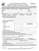 Form Int - Report Of Intent To Invest In Project - Alabama Department Of Revenue