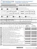 Form Il-1040 Draft - Schedule Nr - Nonresident And Part-year Resident Computation Of Illinois Tax - 2015
