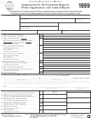 Form Ft 1-1a - Application For Tax Extension Request, Permit Application, And Annual Report (1999)