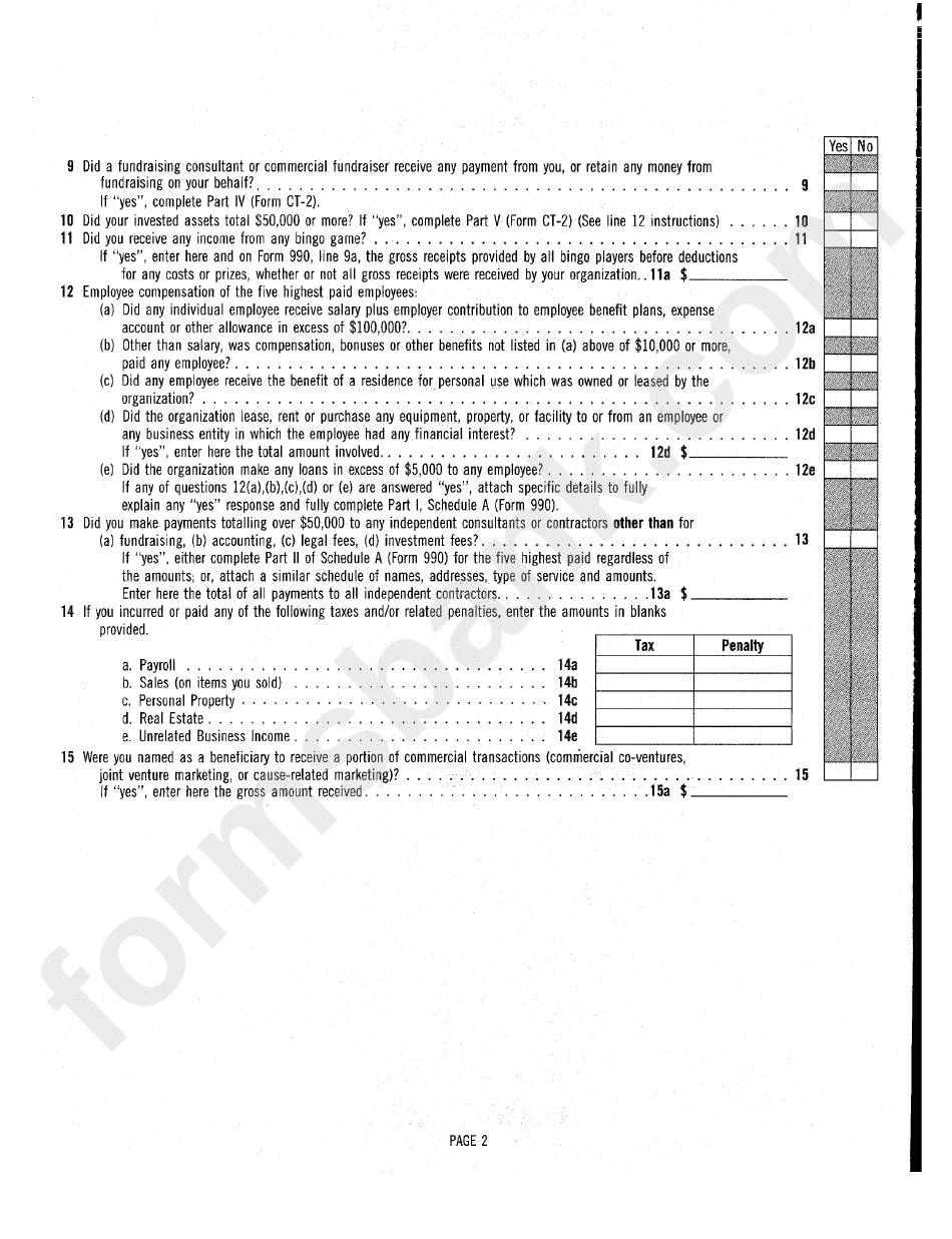 Form Ct-2 - Periodic Report