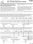 Form It-399 - New York State Depreciation Schedule - New York State Department Of Taxation And Finance - 1998