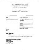 Employer's Annual Reconciliation Form - Village Of Ontario Income Tax Department - 1999