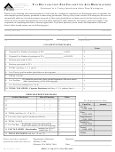 Form Rev 82 2090-1 - Tax Declaration For Cigarettes And Merchandise - 1998