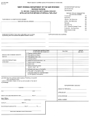 Form Wv/spf-509b - Application For Refund Of Special Fuel Only Printable pdf