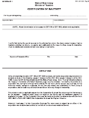 Form Cbt-100s - Schedule I - -certificate Of Inactivity (2016) - New Jersey Division Of Taxation