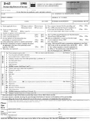 Form D-65 - Partnership Return Of Income - District Of Columbia Government Office Of Tax And Revenue -1998