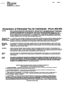 Form 200-es - Declaration Of Estimated Tax For Individuals - Delaware Division Of Revenue