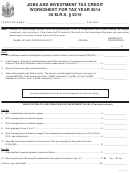 Jobs And Investment Tax Credit Worksheet - 2014
