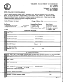 Fillable Eft Change Notification Form - Virginia Department Of Taxation Printable pdf