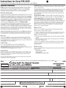 California Form 3579 - Pending Audit Tax Deposit Voucher For Lps, Llps, And Remics - 2016