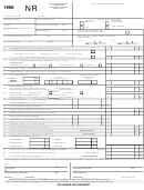 Form 200-02 - Delaware Individual Non-resident Income Tax Return - 1998