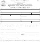 Form Mvt: 15-1 - Repossessed Motor Vehicle Affidavit And Disposition Of Vehicle Under Lien - 1995