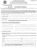 Form C-159b - Certificate Of Dissolution (without A Meeting Of Shareholders/members)